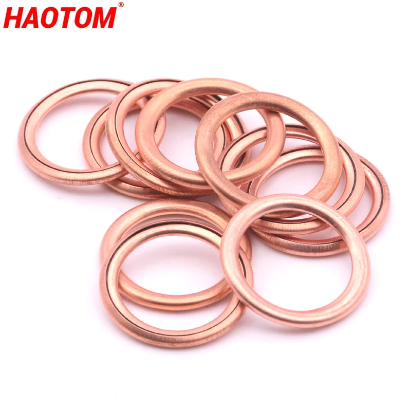 10xOilPanWasherDrainPlugSealingRingOilDrainPlugforRenault