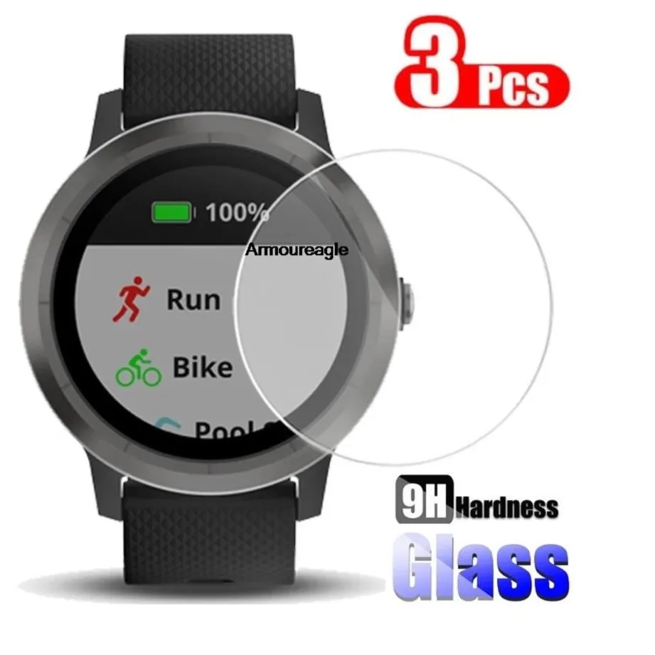 

3 шт. защитный экран из закаленного стекла для garmin vivoactive 3, Защита экрана для garmin vivoactive3, защитная пленка из стекла, фольга