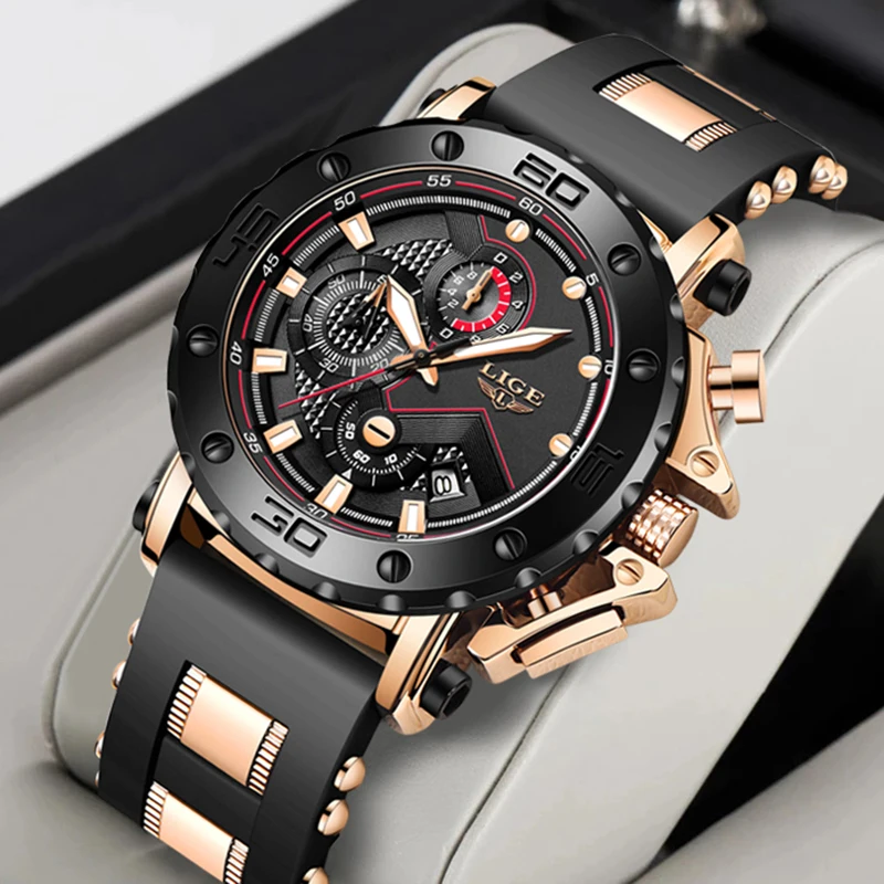 Mens Watch Big Dial Wristwatch Men Big Watch Quartz Watches Big