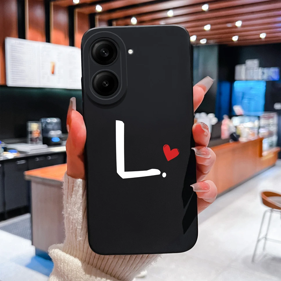 Love Letter Simple Style Shockproof Silicone Bumper Case with Camera Protection