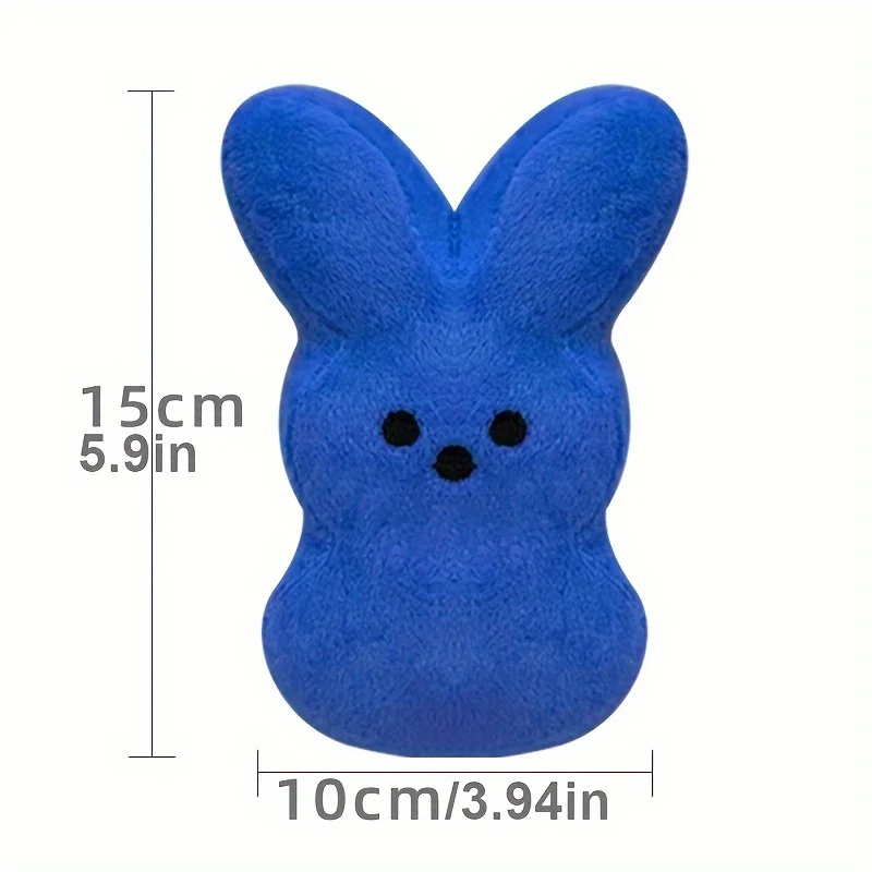 3pcs 3 colors/lot mini Easter Bunny Plush Toy Hand Figure Ornament Doll Doll Birthday Gift Short Plush PP Cotton easter gift 3