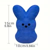 3pcs 3 colors/lot mini Easter Bunny Plush Toy Hand Figure Ornament Doll Doll Birthday Gift Short Plush PP Cotton easter gift 3