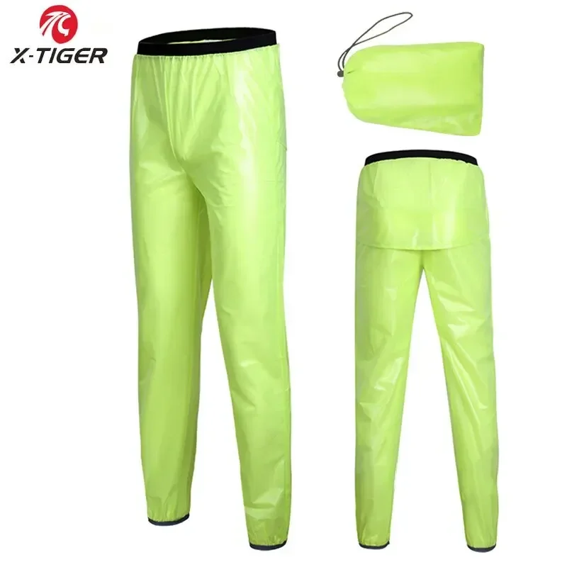X-TIGER Outdoor Sports Cycling Rain Pants Waterproof Quick Dry Mountain Bike Cycling Running Walking Camping Fishing