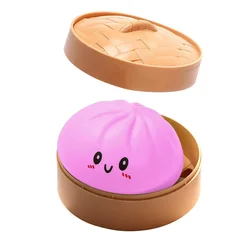 Charming Squishy Dumpling Stress Reliever Toy | Handmade Soft Sensory Gift (Style B)