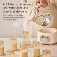 Bouilloire électrique 1300ml pour bébé, régulateur de lait à température constante, bouilloire électrique multifonctionnelle 72h, bouilloire thermostatique EU 220V 2