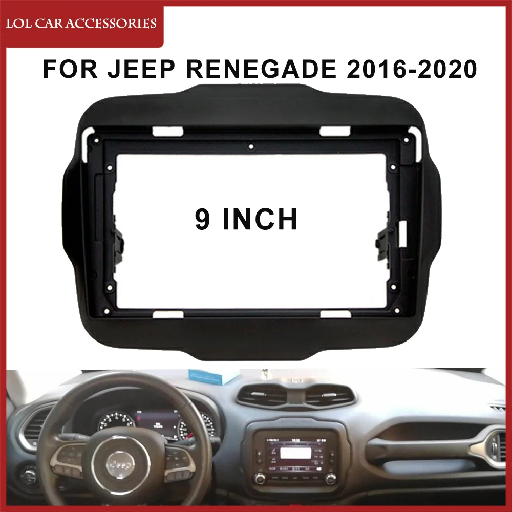 9-дюймовый автомобильный радиоприемник для Jeep Renegade 2016-2020 стереоприборная панель