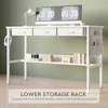 47 inch Computer Desk with Shelves, Writing Desk with Drawers for Small Spaces, Computers Desks 6