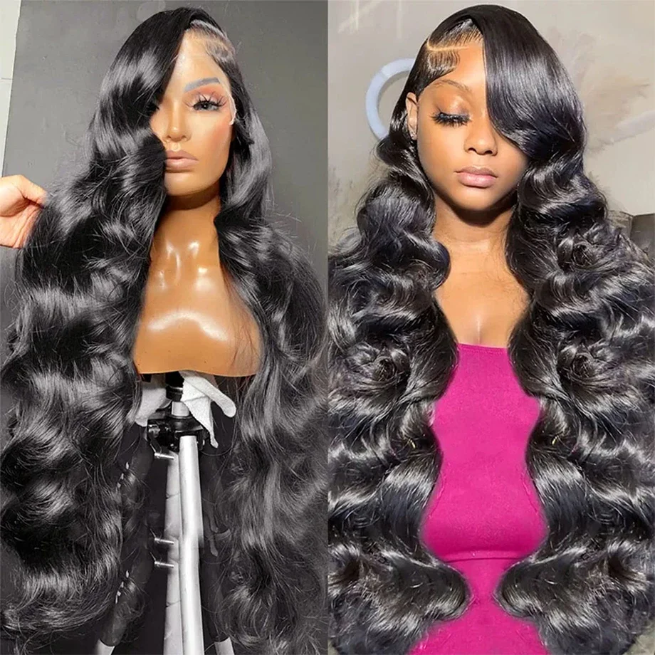 

180% Lace Closure Wig Body Wave 360 HD Lace Front Wigs 13x4 HD Transparent Brazilian 4x4 HD Remy Human Hair Wigs For Black Women