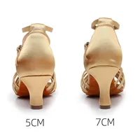Woman Latin Dance Shoes Ladies Girls Ballroom Professional Dancing Shoes Sneaker 5/7cm Suede Soft Sole Jazz Salsa Practice Shoes