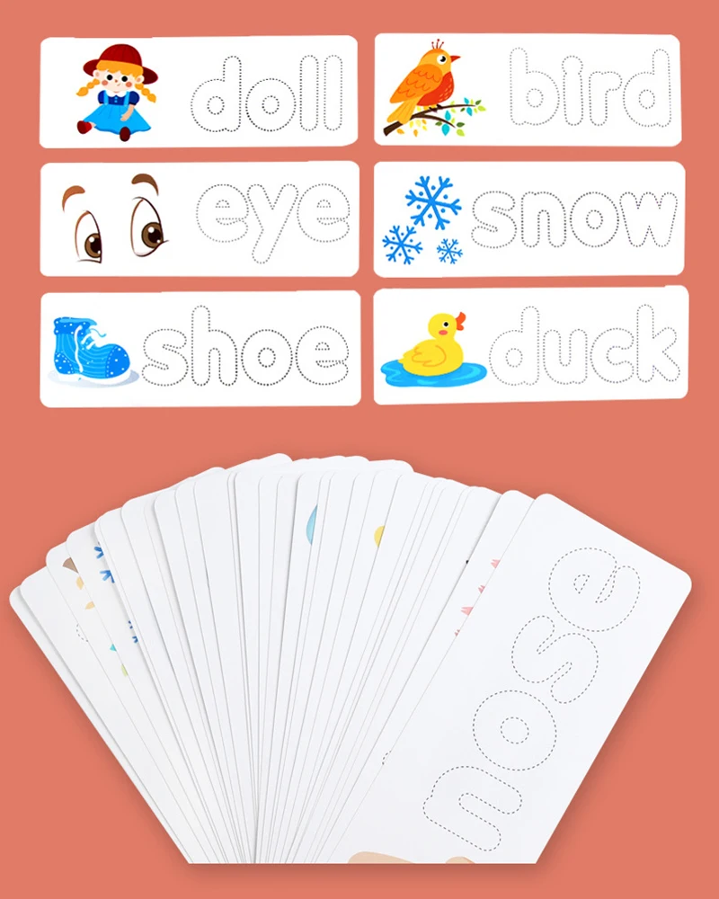 Children Puzzle Wooden Spelling Word Kid Letter Game 26 Letter Recognition Alphabet Toddler Early Educational Toy Cognition Prop 5