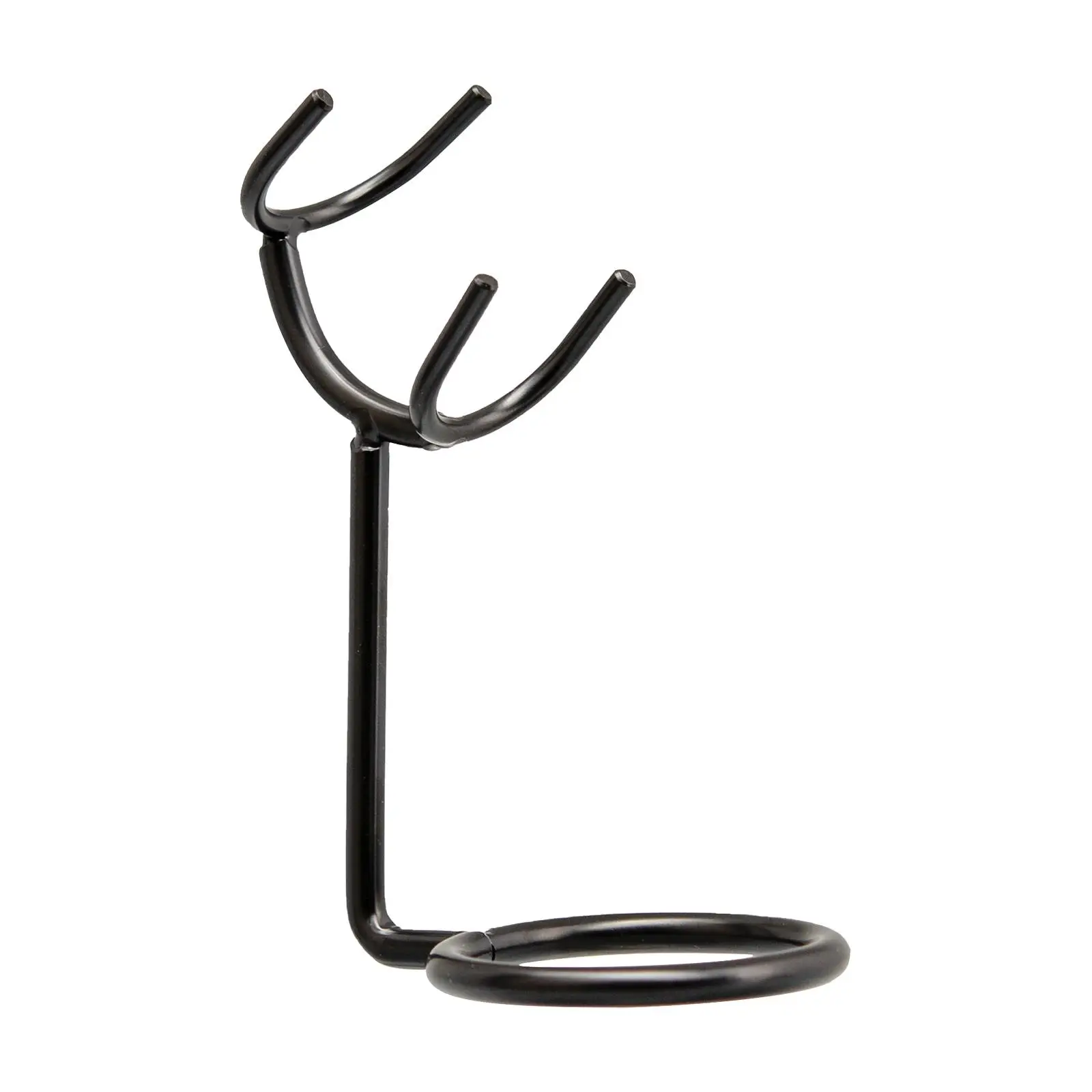 

Shaving Brush Stand Stable Metal Shave Accessory Heavy Duty Universal Black Holder for Barber Bathroom Salon Display Daddy