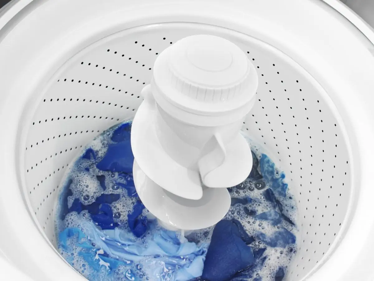 Top-Load Washer with Dual Action Agitator, Stainless Steel Top Loader Laundry Washing Machine, 3.5 cu. ft. Capacity White 3