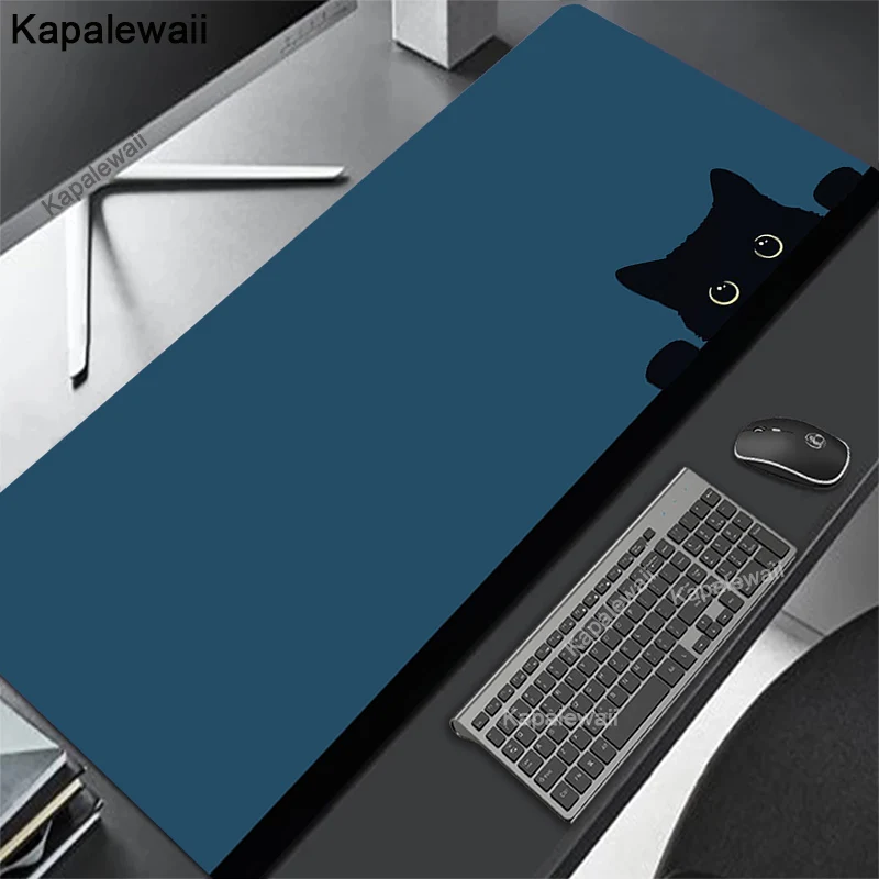 

Mouse Pads Cute Cat Computer Mousepad Company Desk Pad 100x55cm Large Kawaii Mausepads Gamer Office Mouse Mat XXL Big Table Mats