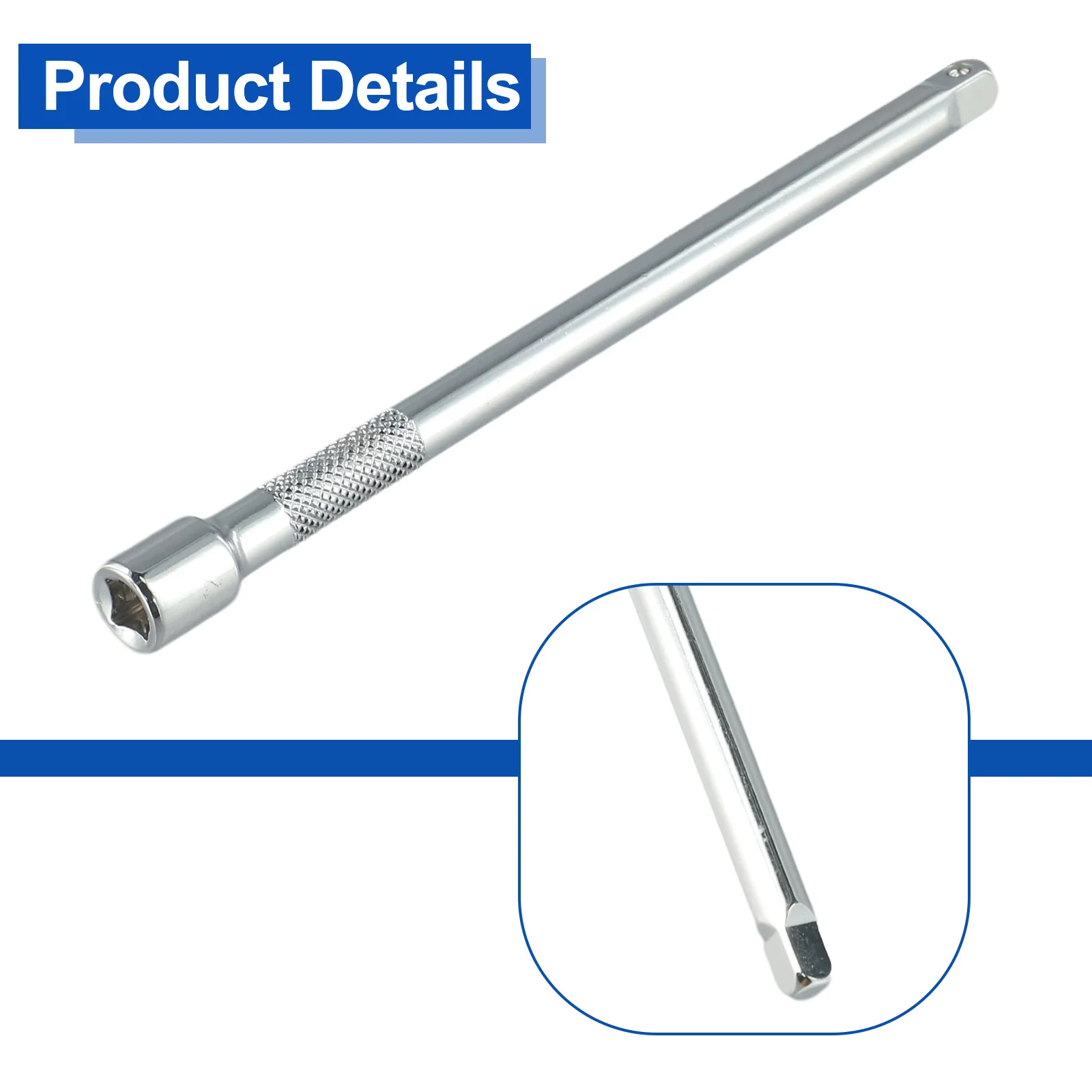 1 Stück 50/100/150 mm lange Verlängerungsstange 1/4 Antrieb Ratsche Sockel Extender Handwerkzeuge verwendet mit 1/4 Zoll (6,35 mm) Hülse rostfrei – Detail 12