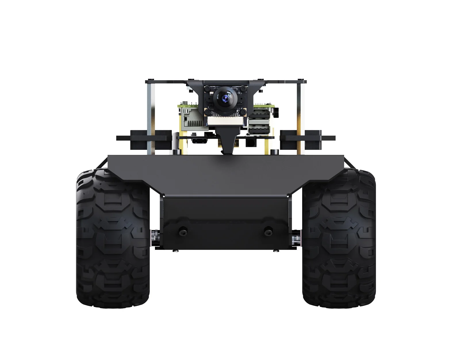 Waveshare RaspRover Open-source 4WD AI Robot, Dual controllers, All-metal Body, Suitable for Raspberry Pi 4B/ Raspberry Pi 5