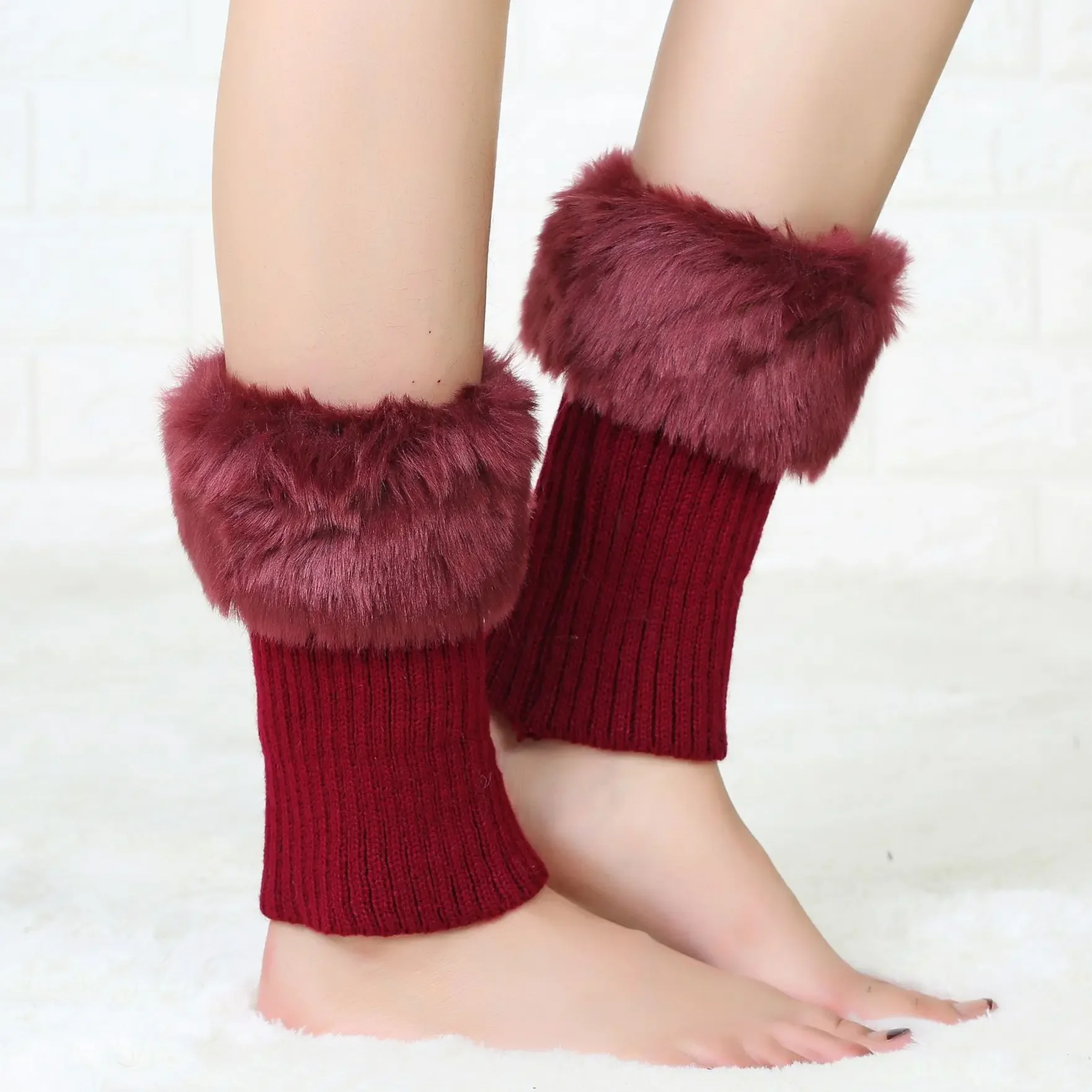 

Warm Wool Cashmere Middle Tube Socks sleeves Women Men Solid Color Thicken Home Floor Socks Soft Casual Cotton Socks Gift