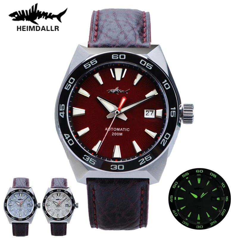 

Heimdallr Men Diver Watch Luxury Sapphire 200M Waterproof Full Luminous Ceramic Bezel Japan NH35 Automatic Mechanical Wristwatch