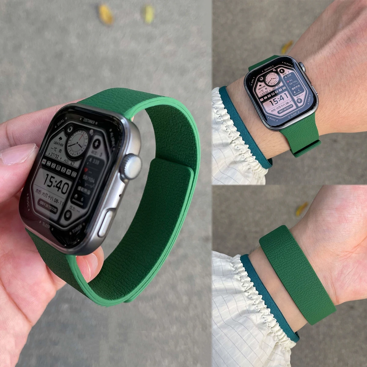 حزام حلقة مغناطيسي لساعة Huawei Watch Fit 4 /Pro 4...