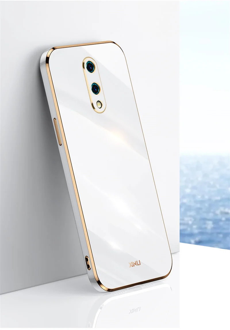 Sleek Shockproof Silicone TPU Phone Case - Soft Back Cover in Plating Design