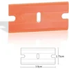 100 Pieces Two Cutting Plastic Razor Blade Label Clean Razor Glue Remover Window Glass Clean Scraper Car Wrap Sticker Squeegee 3