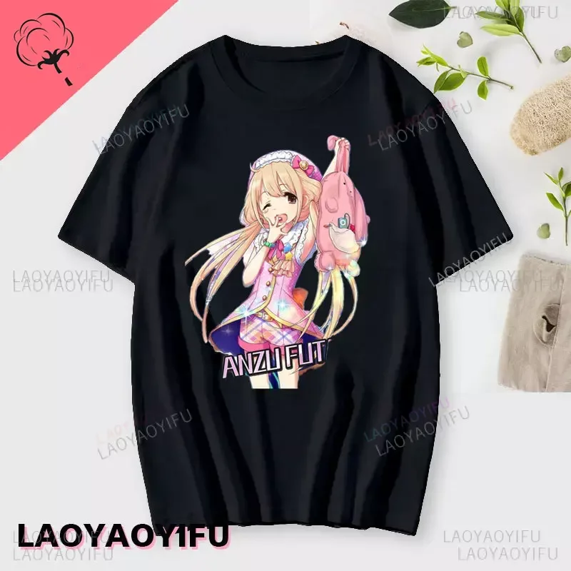 Sommerliches neues süßes Anime-T-Shirt aus 100 % Baumwolle für Herren, lustiges Cartoon-Design, trendig, vielseitig, modisch, bequem, einfach und locker geschnitten – Detail 22