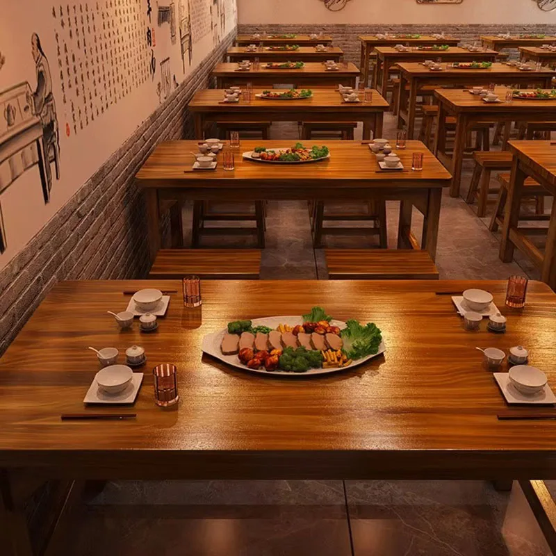 Small Complete Restaurant Table Decoration Centerpiece Protector Emboirdy Restaurant Table Newclassic Canteen Comedor Furniture