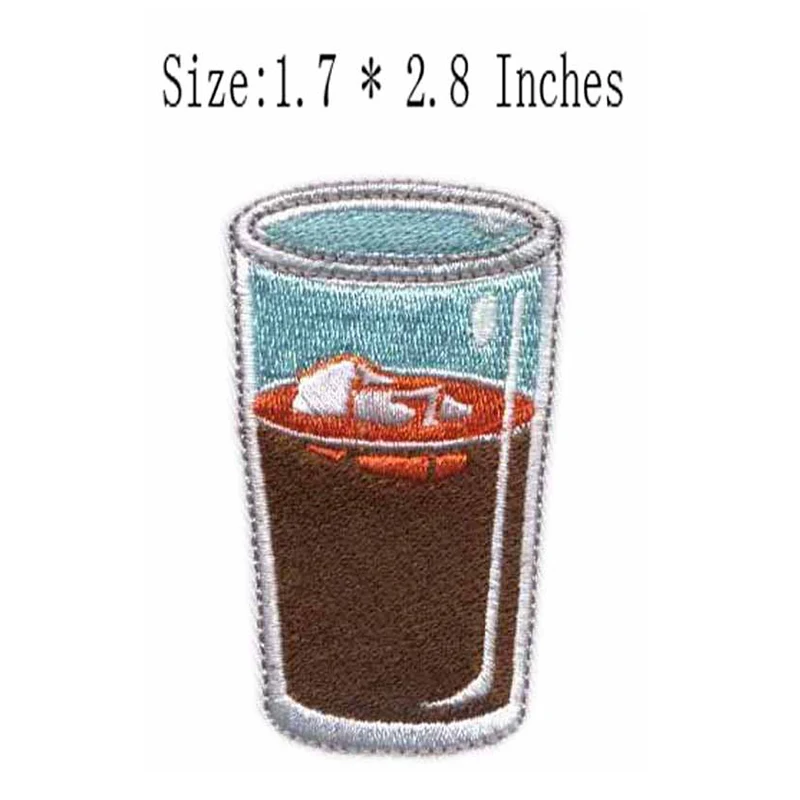 Description Picture 4 of itemFine Red Wine Glass Beer Cup Coffee Bottle Martini Perfume Drink Embroidery Patches for Clothing Iron on Clothes Appliques Badge