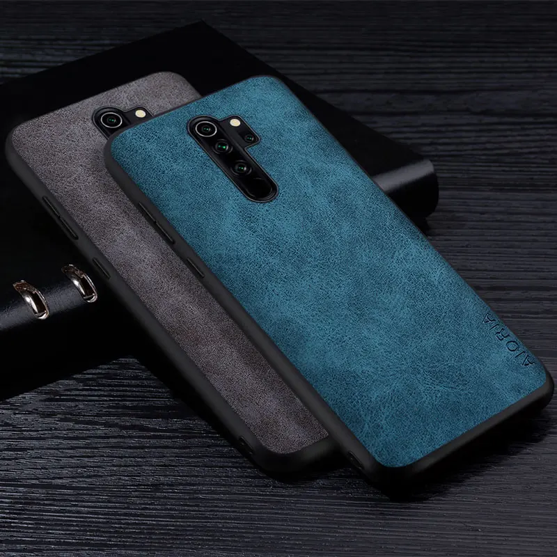 

Premium PU Leathe Phone Case for Xiaomi Redmi Note 9 9S 8 8T 7 5 4 4X Pro Max Scratch-Resistant Solid Color Protective Cover