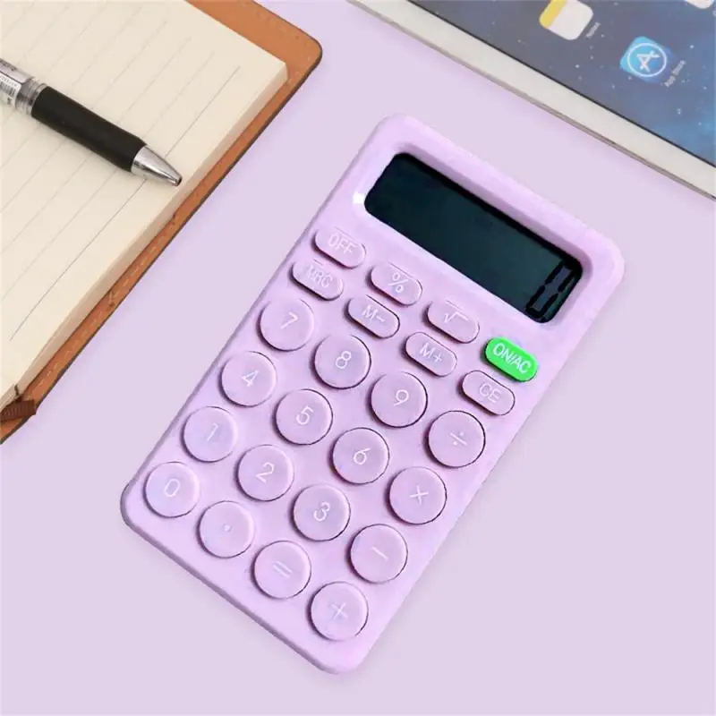 Calculatrice scientifique avec grosse pile bouton, fournitures scolaires et  de bureau, compteur 62, outil de comptabilité d'affaires, document de  bonbons à la mode - AliExpress