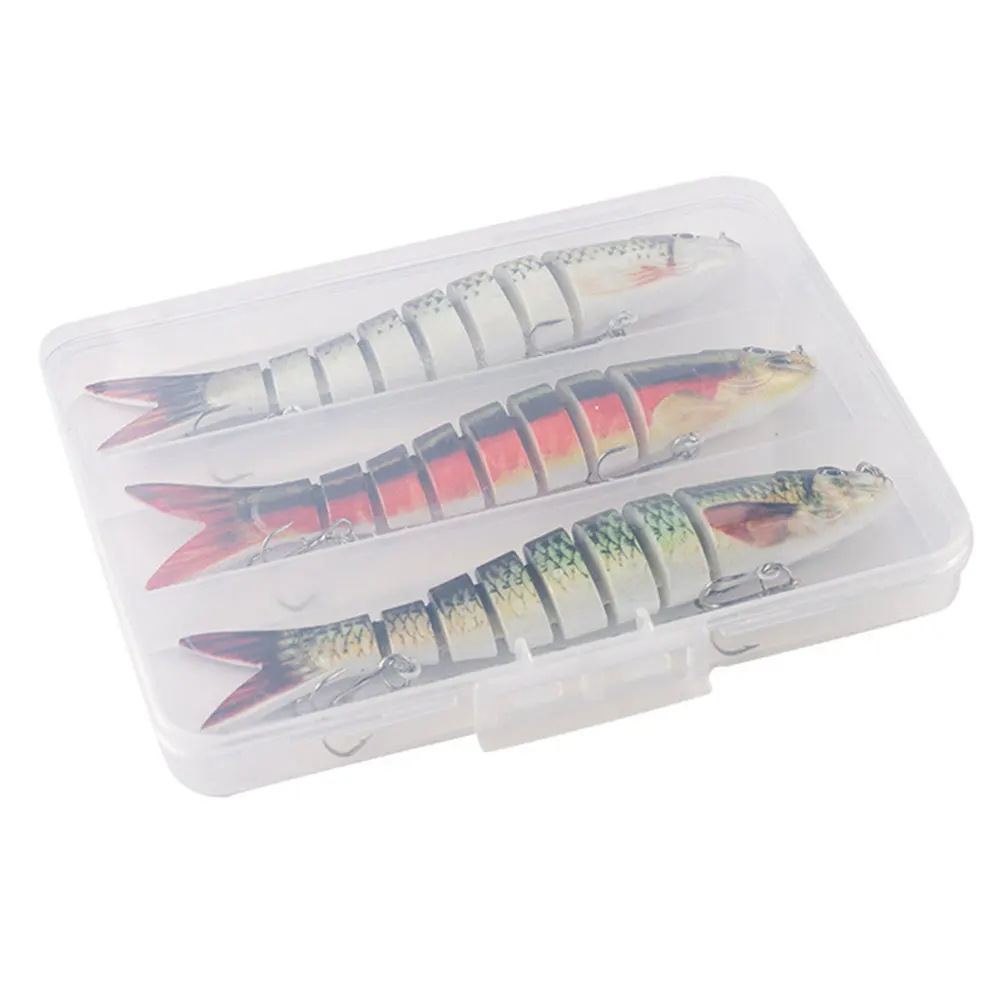 ABS Multi Jointed Sinking Wobblers Fishing Lures for Pike Carp