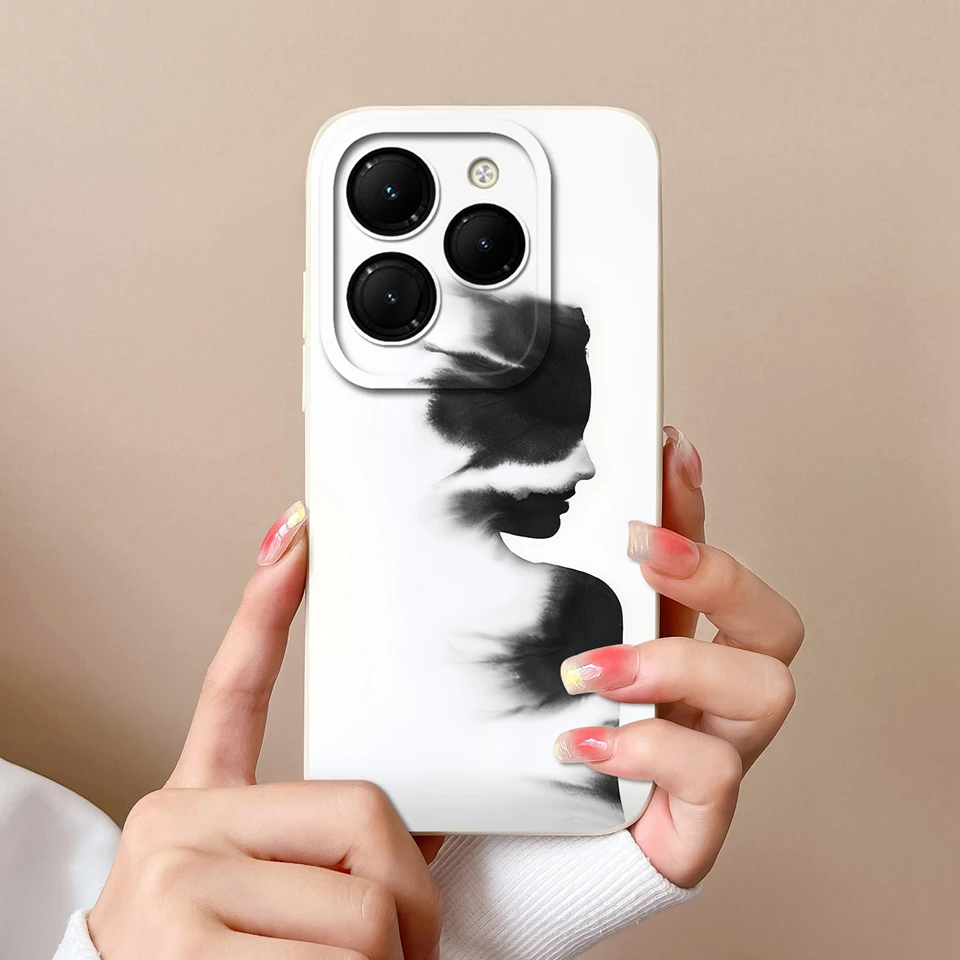 Twinkle Star Moon Liquid Durable Shockproof Back Cover