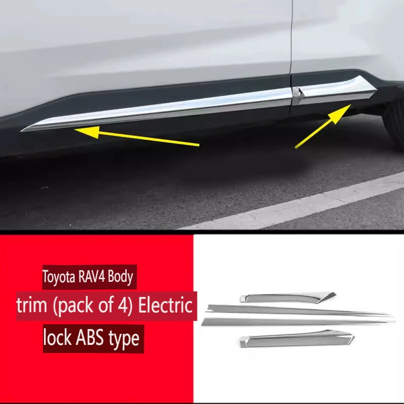 

4 шт., накладки на боковые двери для Toyota RAV4 XA50 2019 2020 2021 2022 ABS