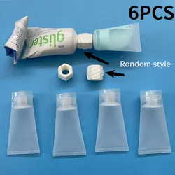 Travel Toiletry Set with Convenient Refill Bottles and Adapters (6pcs set)