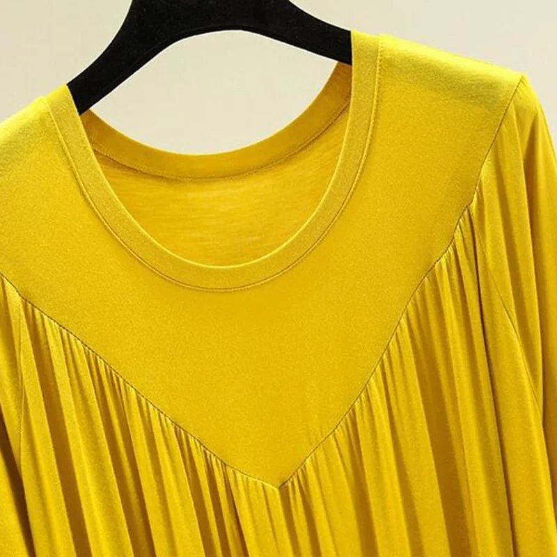 Summer Nightgowns Large Size Loose Long Casual Homewear Sleepwear Dresses Female Short Sleeve Modal Comfy Ladies Nightdress