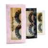 Wholesale Heart Lash Boxes Russian Eyelashes Box Package Custom Natural lash Packaging  Logo 18-25 MM  Black Butterfly Packaging 3