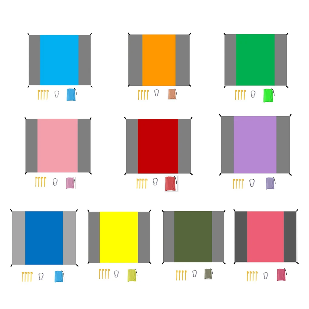 

Camping Pocket Blanket Large Outdoor Picnic Sand Beach Mat Foldable Rainproof Lightweight Pads for Travel Bedding