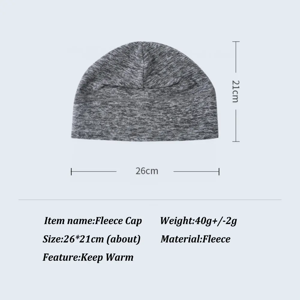 Winter Warm Skull Cap Soft Polar Fleece Beanie Hat Thick Windproof Watch Cap Skiing Outdoor for Men Women