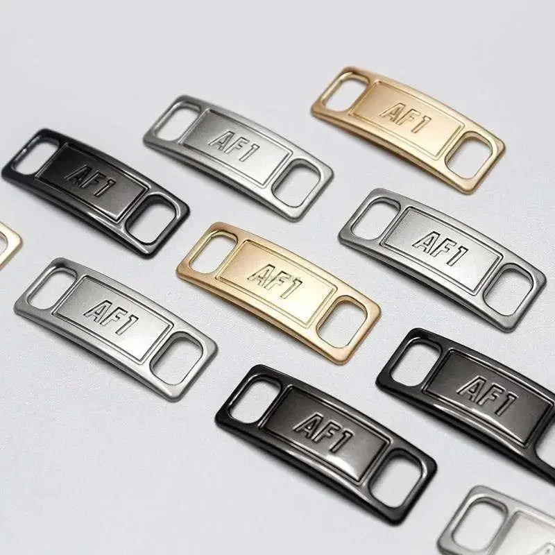 Shoe Charms 1Pair AF1 Diamond Fashion Laces Buckle Quality Metal Shoelaces Decorations Air Force One Accessories