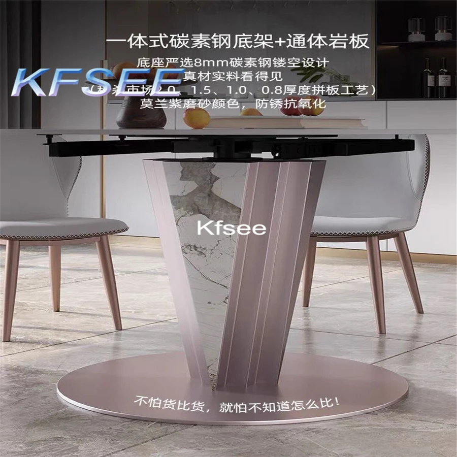 Kfsee 1pcs A Set Prodgf Home Here 120cm Round Dining Table(with Turnable) - Dining  Tables - AliExpress