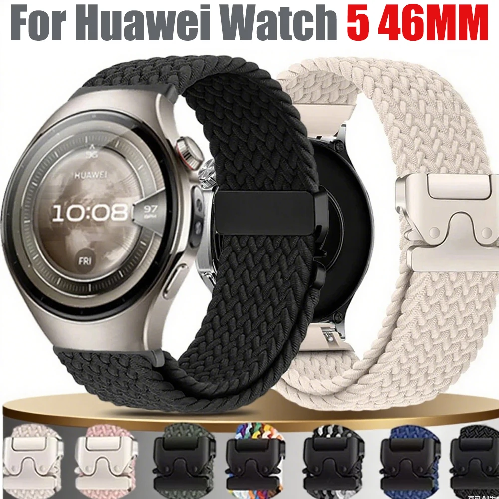 Nylon Braided Loop Strap with Parachute Buckle - Flexible Wristband