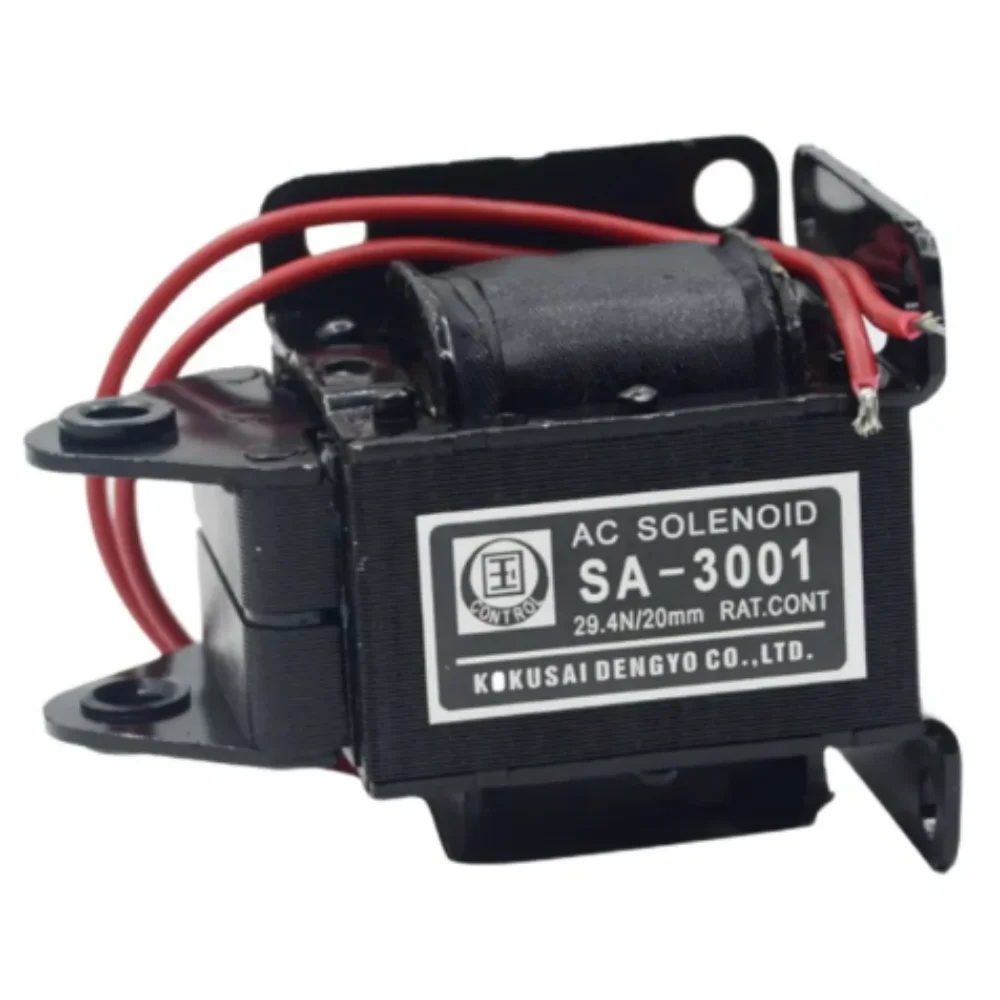 

SA-3001 AC 220V 20mm Stroke 29.4N Force Solenoid Tractive Electromagnet