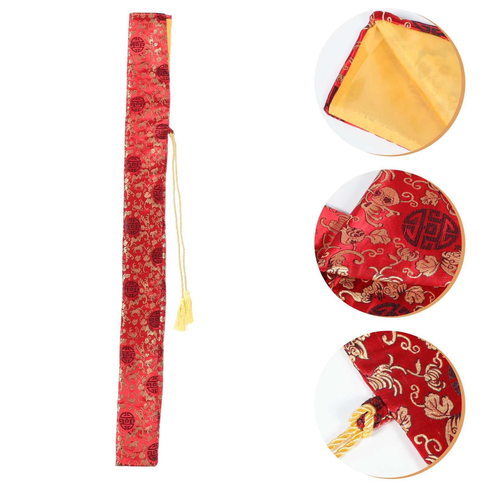 

Silk Sword Bag Bamboo Swords Storage Handbags Suitcases Wedding Protective Cover The Tote