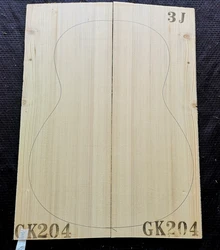 Premium Grade Alps Spruce Solid Wood Guitar Top - 39 Inch DIY Handmade Guitar Panel Material (39 GERSP - GK204)