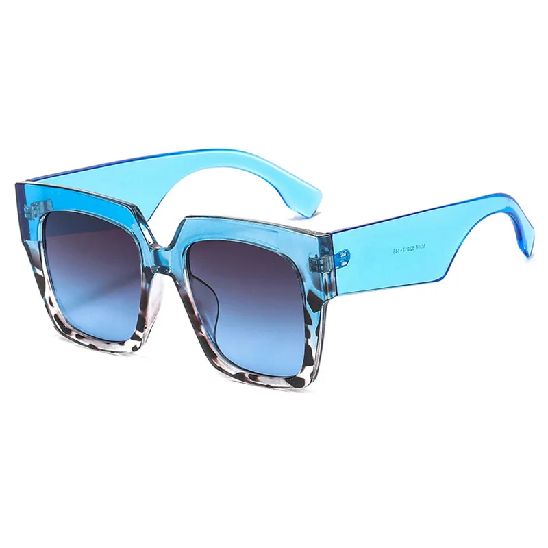 Brand Designer Sunglasses Woman Vintage Black Mirror Sun Glasses For Fashion Big Frame Glasses Gradient Sun Glasses_voghion.com