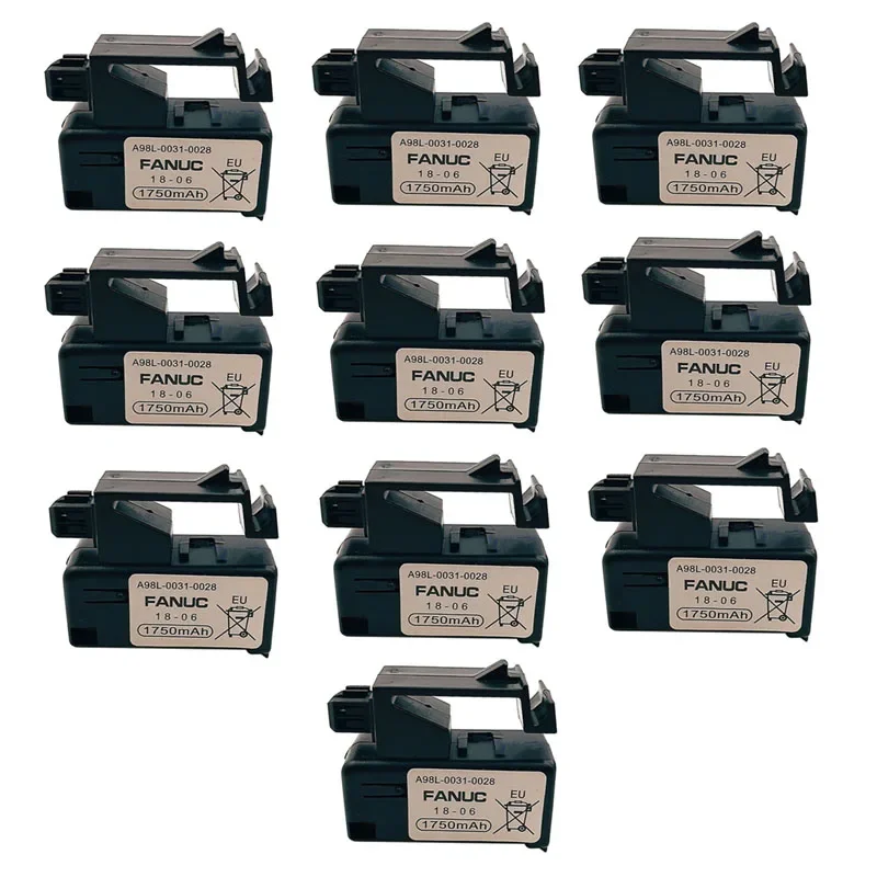 

10x Original A98L-0031-0028 PLC Industrial Battery Pack for Panasonic Fanuc CNC System A02B-0323-K102 3V 1750mAh Backup Battery