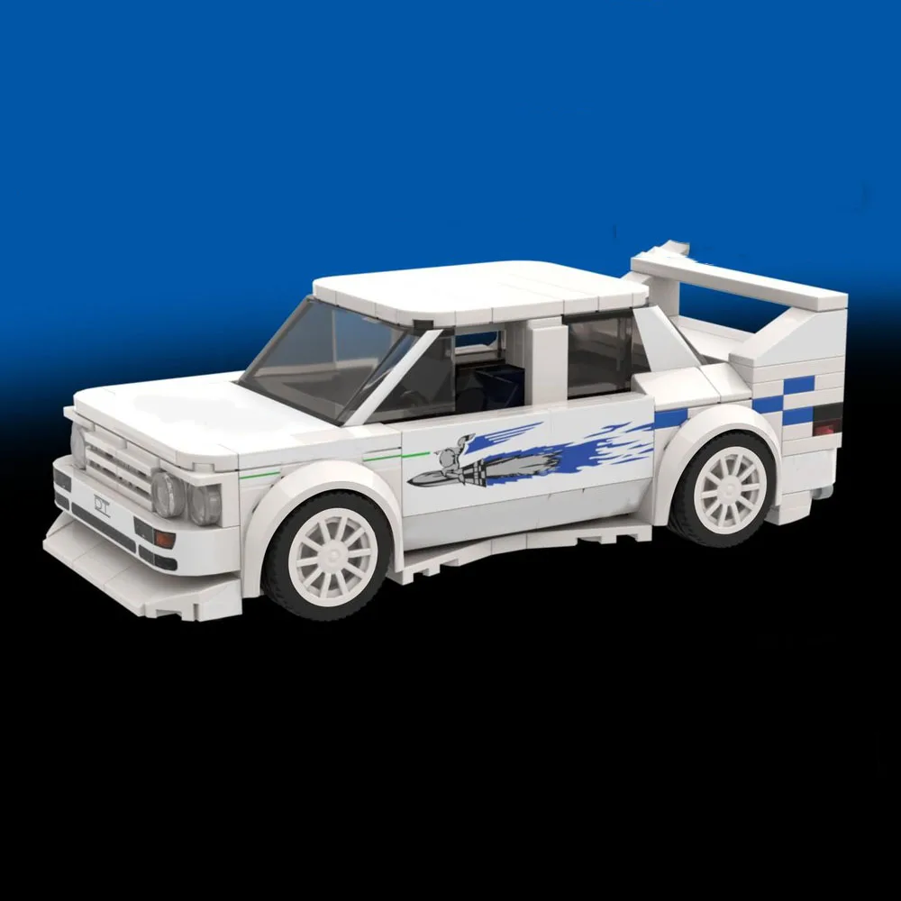 Poladeer 239PCS DIY Jesse's Speed Serie Rennwagen Benutzerdefinierte zusammengebaute Bausteine Lernspielzeug Ornamente Junge Weihnachtsgeschenk – Detail 1