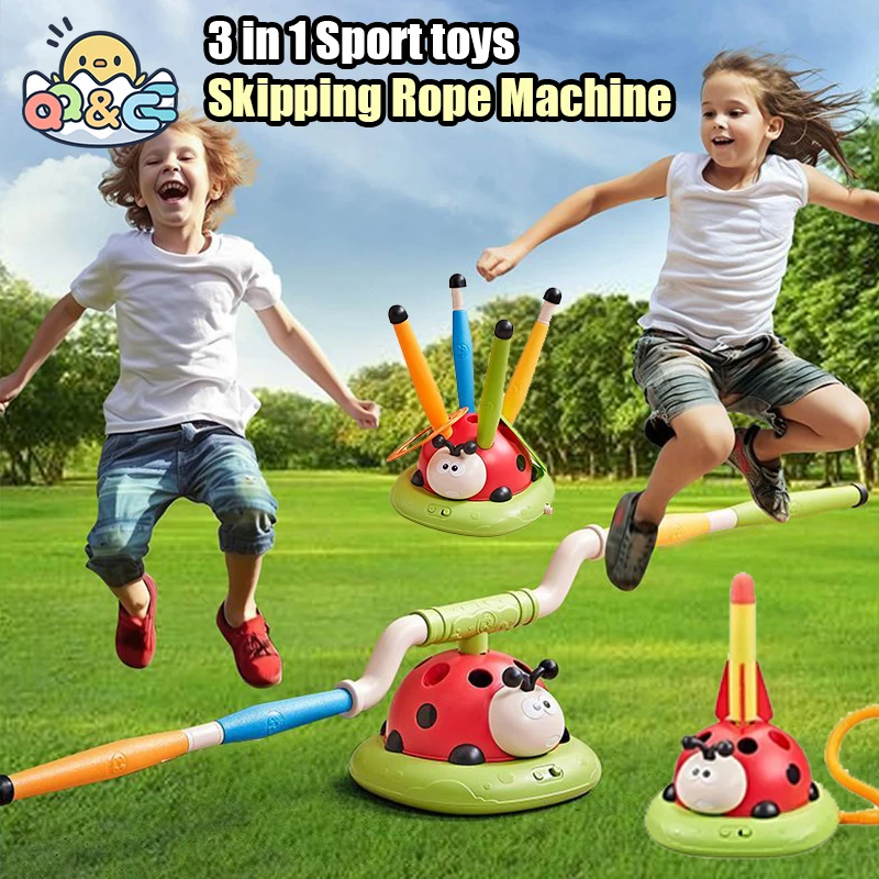3-In-1 Kid Skipping Rope Machine Ferrule Game Adjustable Sport Machine Somatosensory Training Toy Indoor Outdoor Sport Equipment 2