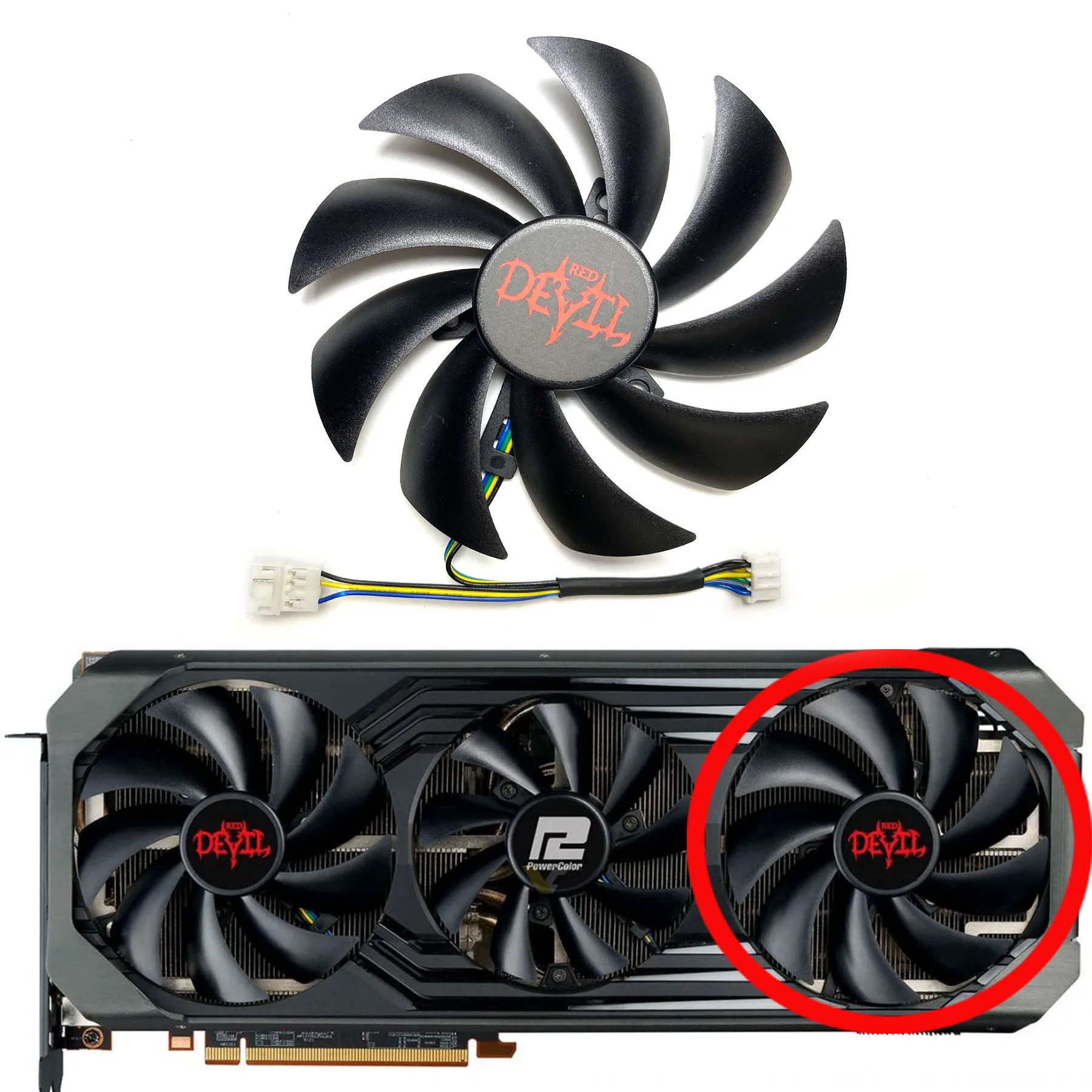 substituição, novo, adequado para POWERCOLOR RX6700XT 6750