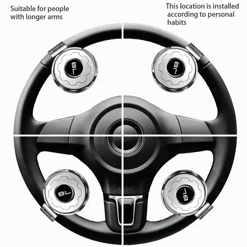 Car Steering Wheel Booster Spinner Knob 360 Degree Rotation Ball Handle For Cars Semi Truck Forklifts Auto Parts