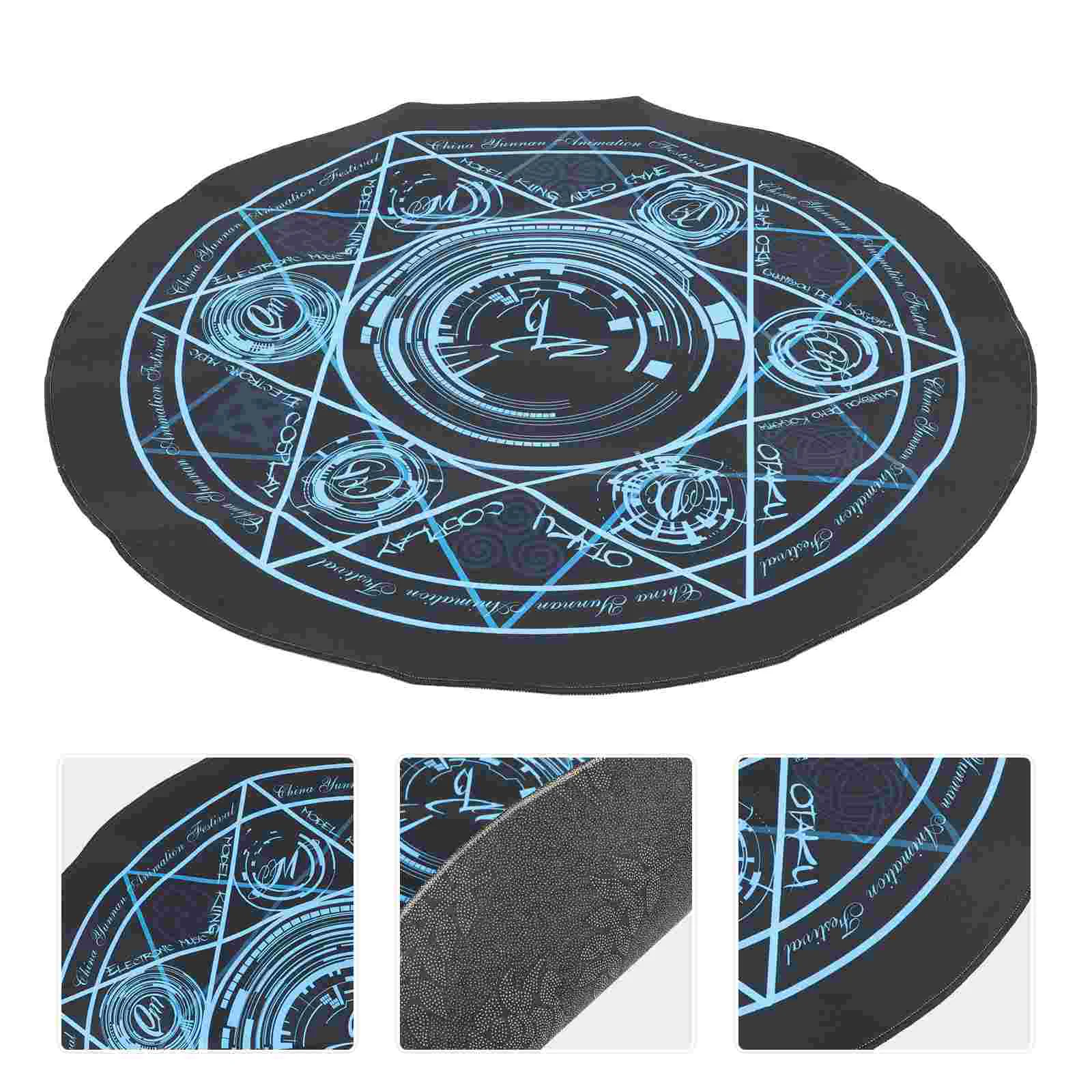 

Non-Slip Drum Carpet Professional Round Shape Electronic Jazz Drum Kit Black